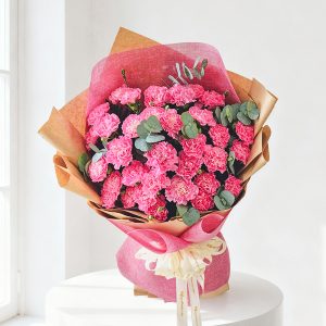 Hoa chúc sức khỏe - Bó cẩm chướng hồng