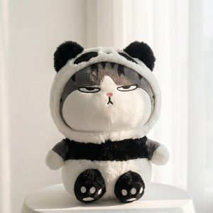Gấu bông - Mèo HT nón gấu trúc