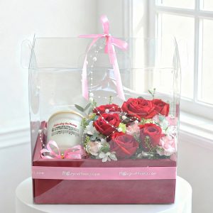 Hoa cảm ơn - Rose Candle Box 08