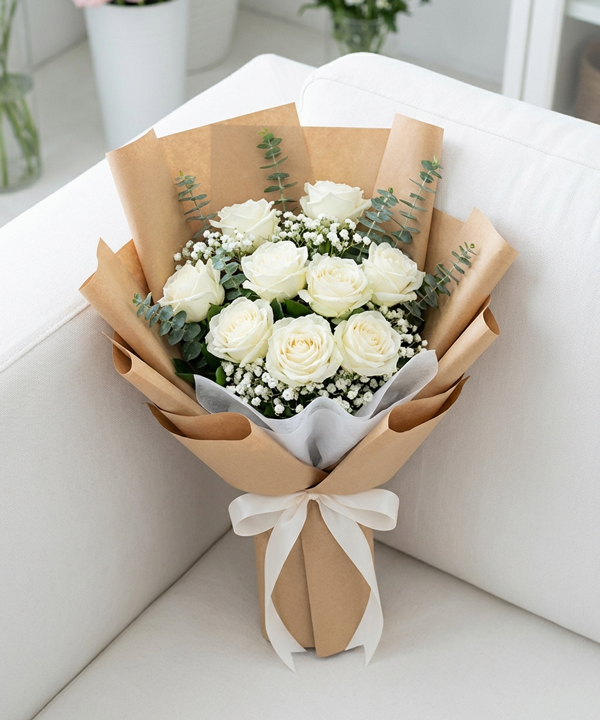 Hoa baby - White roses - Ảnh 2