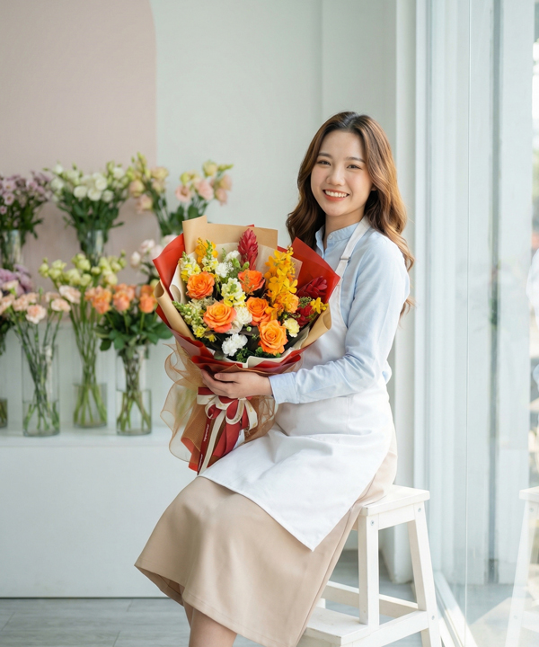 Hoa tặng đồng nghiệp - Tỏa sáng - Ảnh 3